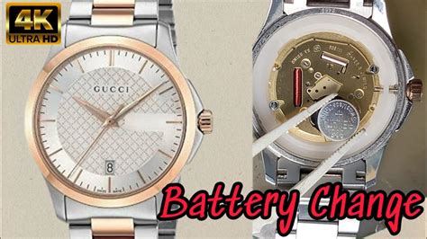 how to change gucci watch battery